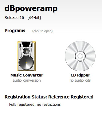 illustrate dbpoweramp music converter r16